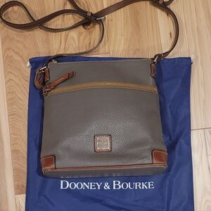 **SOLD On MERCARI** Dooney & Bourke Pebble Grain Leather Crossbody Bag Taupe